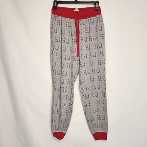 Mud Pie Red and Gray Pajama Bottoms. Size S Christmas Holiday. Cozy